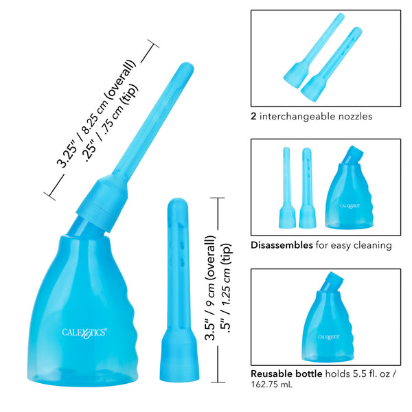 CalExotics Water Systems Ultimate Douche - Blue - Extreme Toyz Singapore - https://extremetoyz.com.sg - Sex Toys and Lingerie Online Store - Bondage Gear / Vibrators / Electrosex Toys / Wireless Remote Control Vibes / Sexy Lingerie and Role Play / BDSM / Dungeon Furnitures / Dildos and Strap Ons &nbsp;/ Anal and Prostate Massagers / Anal Douche and Cleaning Aide / Delay Sprays and Gels / Lubricants and more...
