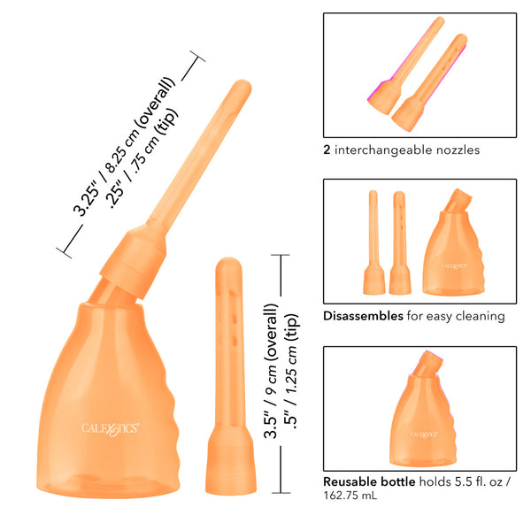 CalExotics Water Systems Ultimate Douche - Orange - Extreme Toyz Singapore - https://extremetoyz.com.sg - Sex Toys and Lingerie Online Store - Bondage Gear / Vibrators / Electrosex Toys / Wireless Remote Control Vibes / Sexy Lingerie and Role Play / BDSM / Dungeon Furnitures / Dildos and Strap Ons &nbsp;/ Anal and Prostate Massagers / Anal Douche and Cleaning Aide / Delay Sprays and Gels / Lubricants and more...