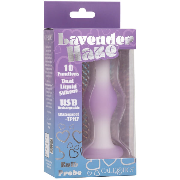 Lavender Haze 10-Function Rechargeable Silicone Bulb Probe