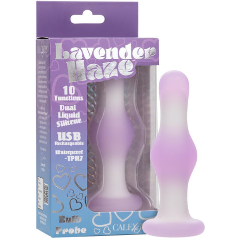 Lavender Haze 10-Function Rechargeable Silicone Bulb Probe