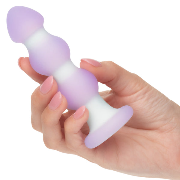 Lavender Haze 10-Function Rechargeable Silicone Beaded Probe