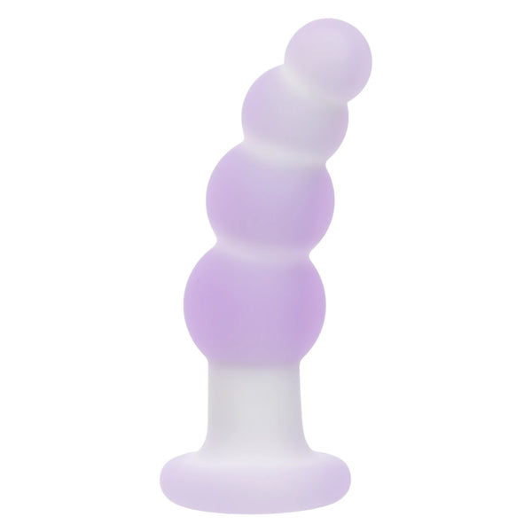 Lavender Haze 10-Function Rechargeable Liquid Silicone  Beaded Curved Probe