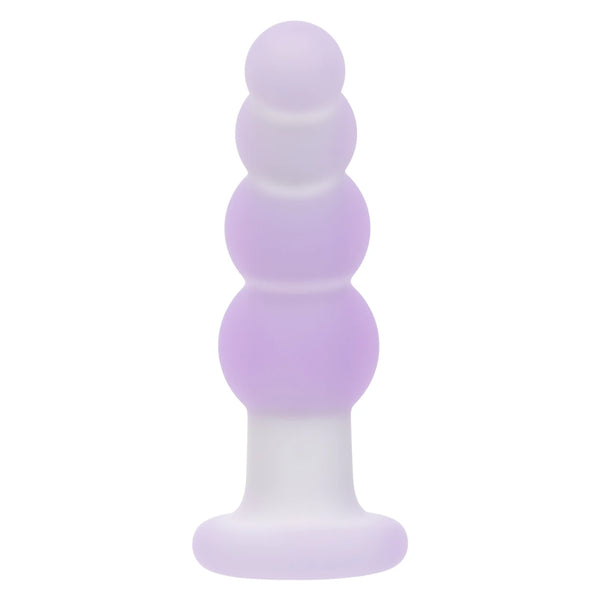 Lavender Haze 10-Function Rechargeable Liquid Silicone  Beaded Curved Probe