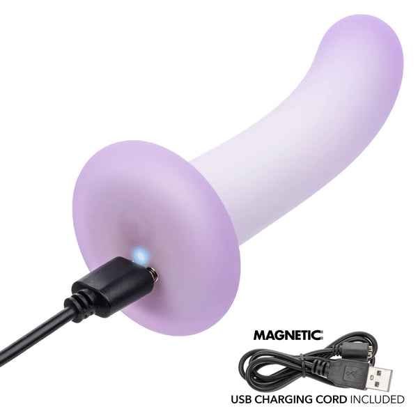 Lavender Haze 10-Function Rechargeable Liquid Silicone Slender Curved Probe