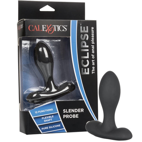 CalExotics Eclipse Slender Probe Rechargeable Silicone Anal Vibrator - Extreme Toyz Singapore - https://extremetoyz.com.sg - Sex Toys and Lingerie Online Store - Bondage Gear / Vibrators / Electrosex Toys / Wireless Remote Control Vibes / Sexy Lingerie and Role Play / BDSM / Dungeon Furnitures / Dildos and Strap Ons &nbsp;/ Anal and Prostate Massagers / Anal Douche and Cleaning Aide / Delay Sprays and Gels / Lubricants and more...