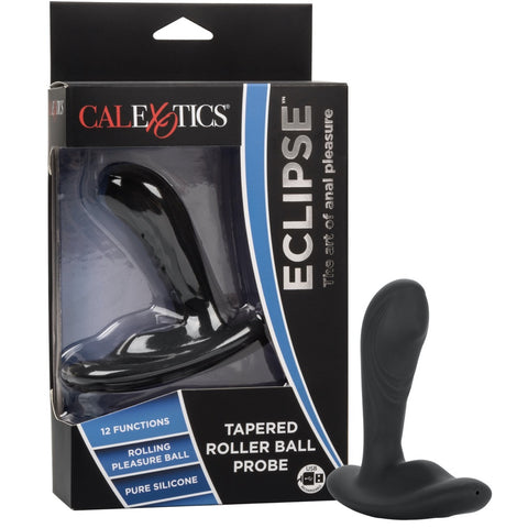 CalExotics Eclipse Tapered Roller Ball Probe Rechargeable Silicone Prostate Vibrator - Extreme Toyz Singapore - https://extremetoyz.com.sg - Sex Toys and Lingerie Online Store - Bondage Gear / Vibrators / Electrosex Toys / Wireless Remote Control Vibes / Sexy Lingerie and Role Play / BDSM / Dungeon Furnitures / Dildos and Strap Ons &nbsp;/ Anal and Prostate Massagers / Anal Douche and Cleaning Aide / Delay Sprays and Gels / Lubricants and more...