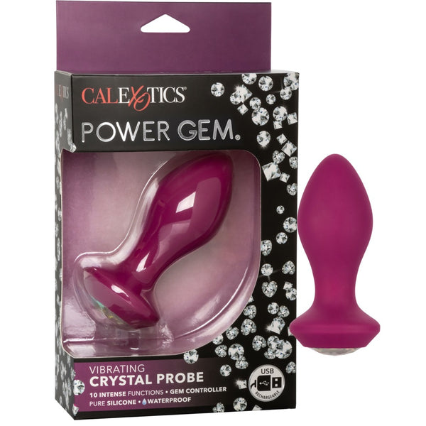 CalExotics Power Gem Vibrating Crystal Probe - Extreme Toyz Singapore - https://extremetoyz.com.sg - Sex Toys and Lingerie Online Store - Bondage Gear / Vibrators / Electrosex Toys / Wireless Remote Control Vibes / Sexy Lingerie and Role Play / BDSM / Dungeon Furnitures / Dildos and Strap Ons / Anal and Prostate Massagers / Anal Douche and Cleaning Aide / Delay Sprays and Gels / Lubricants and more...