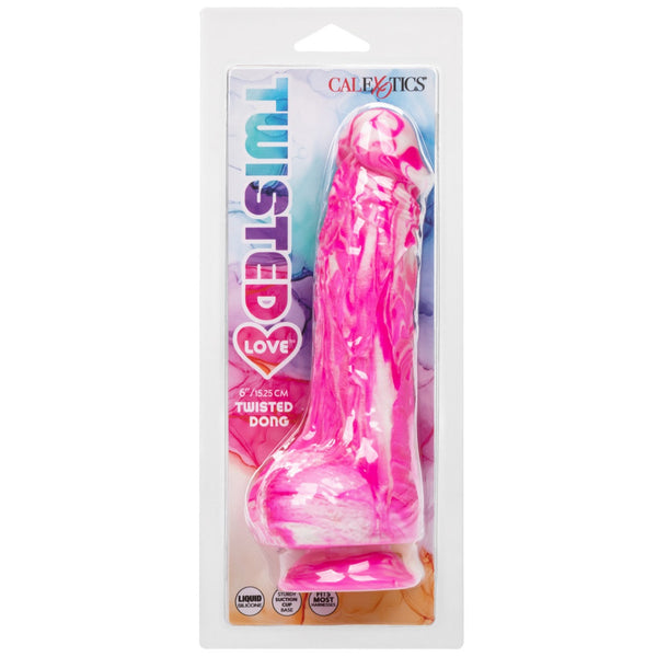 Calexotics Twisted Love Twisted Dong - Pink - Extreme Toyz Singapore - https://extremetoyz.com.sg - Sex Toys and Lingerie Online Store - Bondage Gear / Vibrators / Electrosex Toys / Wireless Remote Control Vibes / Sexy Lingerie and Role Play / BDSM / Dungeon Furnitures / Dildos and Strap Ons &nbsp;/ Anal and Prostate Massagers / Anal Douche and Cleaning Aide / Delay Sprays and Gels / Lubricants and more...