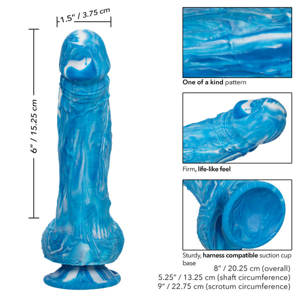 CalExotics Twisted Love Twisted Dong - Blue - Extreme Toyz Singapore - https://extremetoyz.com.sg - Sex Toys and Lingerie Online Store - Bondage Gear / Vibrators / Electrosex Toys / Wireless Remote Control Vibes / Sexy Lingerie and Role Play / BDSM / Dungeon Furnitures / Dildos and Strap Ons &nbsp;/ Anal and Prostate Massagers / Anal Douche and Cleaning Aide / Delay Sprays and Gels / Lubricants and more...
