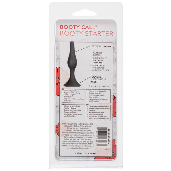 CalExotics Booty Call Booty Starter Silicone Anal Probe - Black - Extreme Toyz Singapore - https://extremetoyz.com.sg - Sex Toys and Lingerie Online Store - Bondage Gear / Vibrators / Electrosex Toys / Wireless Remote Control Vibes / Sexy Lingerie and Role Play / BDSM / Dungeon Furnitures / Dildos and Strap Ons &nbsp;/ Anal and Prostate Massagers / Anal Douche and Cleaning Aide / Delay Sprays and Gels / Lubricants and more...