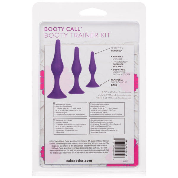 CalExotics Booty Call Booty Silicone Anal Trainer Kit - Purple - Extreme Toyz Singapore - https://extremetoyz.com.sg - Sex Toys and Lingerie Online Store - Bondage Gear / Vibrators / Electrosex Toys / Wireless Remote Control Vibes / Sexy Lingerie and Role Play / BDSM / Dungeon Furnitures / Dildos and Strap Ons &nbsp;/ Anal and Prostate Massagers / Anal Douche and Cleaning Aide / Delay Sprays and Gels / Lubricants and more...