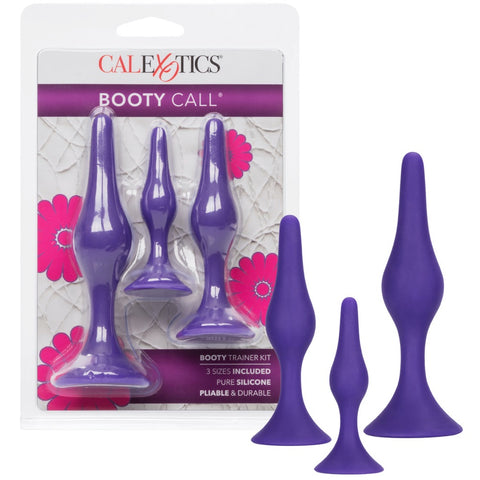 CalExotics Booty Call Booty Silicone Anal Trainer Kit - Purple - Extreme Toyz Singapore - https://extremetoyz.com.sg - Sex Toys and Lingerie Online Store - Bondage Gear / Vibrators / Electrosex Toys / Wireless Remote Control Vibes / Sexy Lingerie and Role Play / BDSM / Dungeon Furnitures / Dildos and Strap Ons &nbsp;/ Anal and Prostate Massagers / Anal Douche and Cleaning Aide / Delay Sprays and Gels / Lubricants and more...