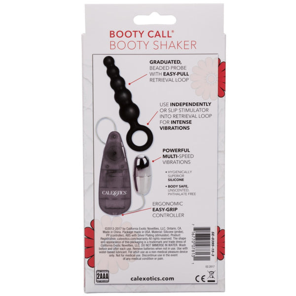 CalExotics Booty Call Booty Shaker Silicone Anal Vibrator - Black - Extreme Toyz Singapore - https://extremetoyz.com.sg - Sex Toys and Lingerie Online Store - Bondage Gear / Vibrators / Electrosex Toys / Wireless Remote Control Vibes / Sexy Lingerie and Role Play / BDSM / Dungeon Furnitures / Dildos and Strap Ons &nbsp;/ Anal and Prostate Massagers / Anal Douche and Cleaning Aide / Delay Sprays and Gels / Lubricants and more...