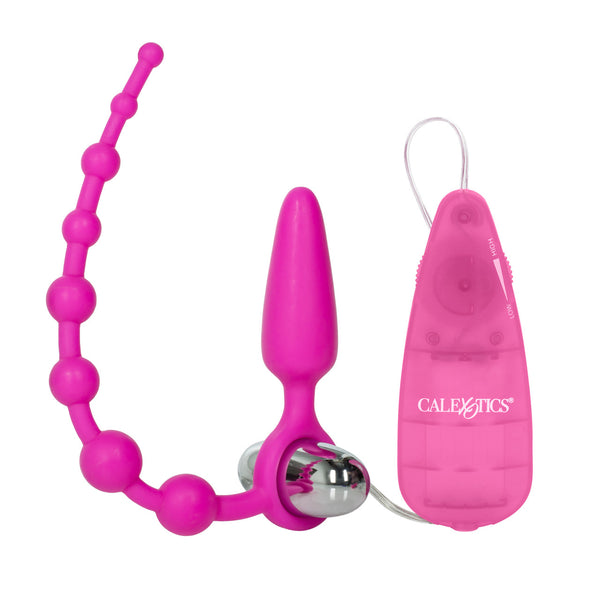 CalExotics Booty Call Booty Double Dare Silicone Anal Vibrator - Pink - Extreme Toyz Singapore - https://extremetoyz.com.sg - Sex Toys and Lingerie Online Store - Bondage Gear / Vibrators / Electrosex Toys / Wireless Remote Control Vibes / Sexy Lingerie and Role Play / BDSM / Dungeon Furnitures / Dildos and Strap Ons &nbsp;/ Anal and Prostate Massagers / Anal Douche and Cleaning Aide / Delay Sprays and Gels / Lubricants and more...