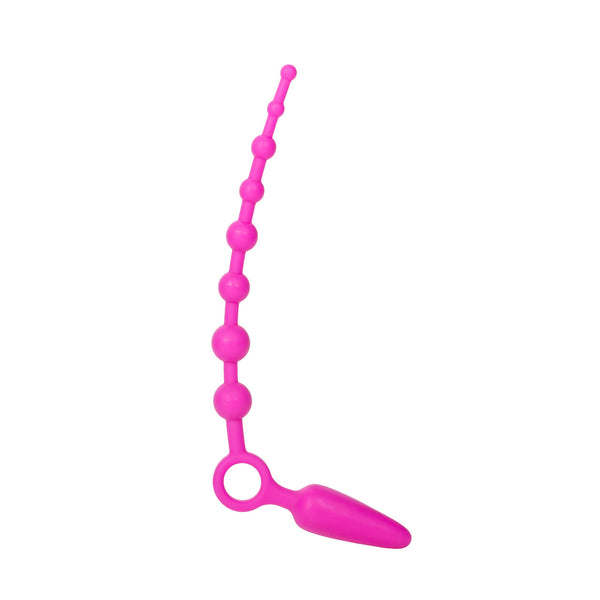 CalExotics Booty Call Booty Double Dare Silicone Anal Vibrator - Pink - Extreme Toyz Singapore - https://extremetoyz.com.sg - Sex Toys and Lingerie Online Store - Bondage Gear / Vibrators / Electrosex Toys / Wireless Remote Control Vibes / Sexy Lingerie and Role Play / BDSM / Dungeon Furnitures / Dildos and Strap Ons &nbsp;/ Anal and Prostate Massagers / Anal Douche and Cleaning Aide / Delay Sprays and Gels / Lubricants and more...