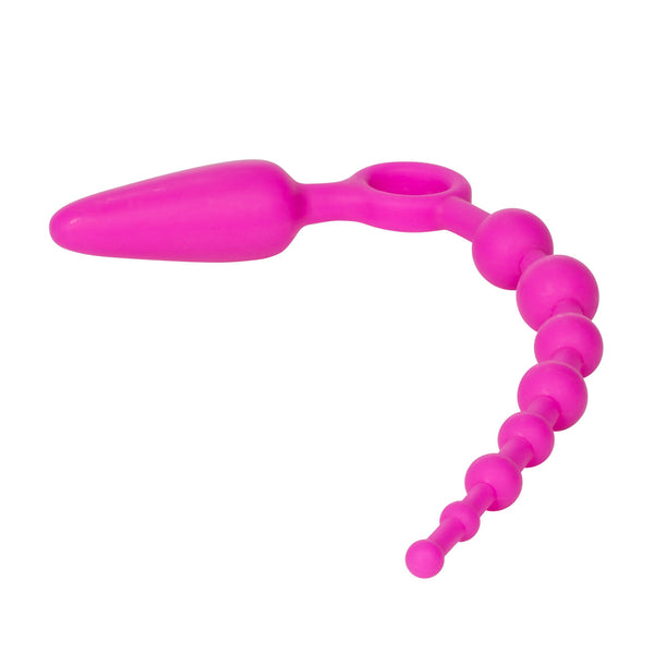 CalExotics Booty Call Booty Double Dare Silicone Anal Vibrator - Pink - Extreme Toyz Singapore - https://extremetoyz.com.sg - Sex Toys and Lingerie Online Store - Bondage Gear / Vibrators / Electrosex Toys / Wireless Remote Control Vibes / Sexy Lingerie and Role Play / BDSM / Dungeon Furnitures / Dildos and Strap Ons &nbsp;/ Anal and Prostate Massagers / Anal Douche and Cleaning Aide / Delay Sprays and Gels / Lubricants and more...