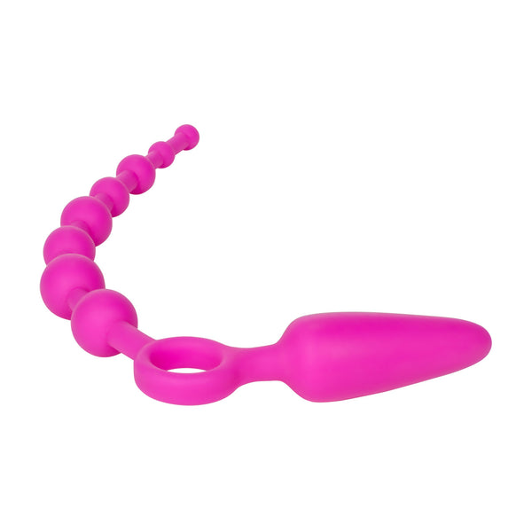 CalExotics Booty Call Booty Double Dare Silicone Anal Vibrator - Pink - Extreme Toyz Singapore - https://extremetoyz.com.sg - Sex Toys and Lingerie Online Store - Bondage Gear / Vibrators / Electrosex Toys / Wireless Remote Control Vibes / Sexy Lingerie and Role Play / BDSM / Dungeon Furnitures / Dildos and Strap Ons &nbsp;/ Anal and Prostate Massagers / Anal Douche and Cleaning Aide / Delay Sprays and Gels / Lubricants and more...