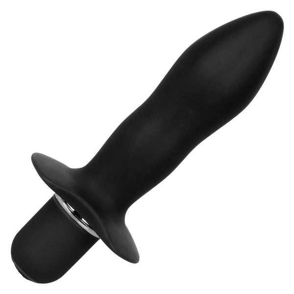 CalExotics Booty Call Booty Rocket Vibrating Silicone Anal Probe - Black - Extreme Toyz Singapore - https://extremetoyz.com.sg - Sex Toys and Lingerie Online Store - Bondage Gear / Vibrators / Electrosex Toys / Wireless Remote Control Vibes / Sexy Lingerie and Role Play / BDSM / Dungeon Furnitures / Dildos and Strap Ons &nbsp;/ Anal and Prostate Massagers / Anal Douche and Cleaning Aide / Delay Sprays and Gels / Lubricants and more...