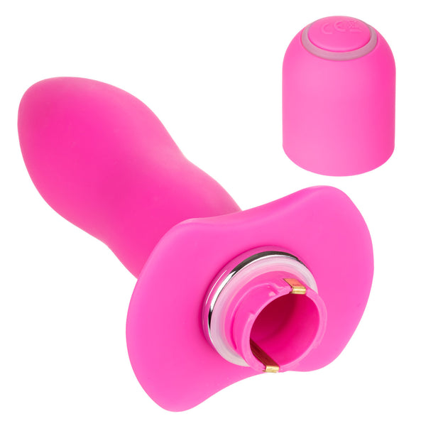 CalExotics Booty Call Booty Rocket Vibrating Silicone Anal Probe - Pink - Extreme Toyz Singapore - https://extremetoyz.com.sg - Sex Toys and Lingerie Online Store - Bondage Gear / Vibrators / Electrosex Toys / Wireless Remote Control Vibes / Sexy Lingerie and Role Play / BDSM / Dungeon Furnitures / Dildos and Strap Ons &nbsp;/ Anal and Prostate Massagers / Anal Douche and Cleaning Aide / Delay Sprays and Gels / Lubricants and more...