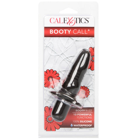 CalExotics Booty Call Booty Buzz Vibrating Silicone Anal Probe - Black - Extreme Toyz Singapore - https://extremetoyz.com.sg - Sex Toys and Lingerie Online Store - Bondage Gear / Vibrators / Electrosex Toys / Wireless Remote Control Vibes / Sexy Lingerie and Role Play / BDSM / Dungeon Furnitures / Dildos and Strap Ons &nbsp;/ Anal and Prostate Massagers / Anal Douche and Cleaning Aide / Delay Sprays and Gels / Lubricants and more...