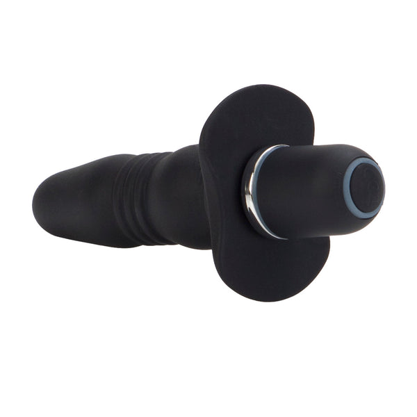CalExotics Booty Call Booty Buzz Vibrating Silicone Anal Probe - Black - Extreme Toyz Singapore - https://extremetoyz.com.sg - Sex Toys and Lingerie Online Store - Bondage Gear / Vibrators / Electrosex Toys / Wireless Remote Control Vibes / Sexy Lingerie and Role Play / BDSM / Dungeon Furnitures / Dildos and Strap Ons &nbsp;/ Anal and Prostate Massagers / Anal Douche and Cleaning Aide / Delay Sprays and Gels / Lubricants and more...