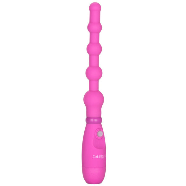 CalExotics Booty Call Booty Flexer Vibrating Silicone Flexible Beaded Probe - Pink - Extreme Toyz Singapore - https://extremetoyz.com.sg - Sex Toys and Lingerie Online Store - Bondage Gear / Vibrators / Electrosex Toys / Wireless Remote Control Vibes / Sexy Lingerie and Role Play / BDSM / Dungeon Furnitures / Dildos and Strap Ons &nbsp;/ Anal and Prostate Massagers / Anal Douche and Cleaning Aide / Delay Sprays and Gels / Lubricants and more...