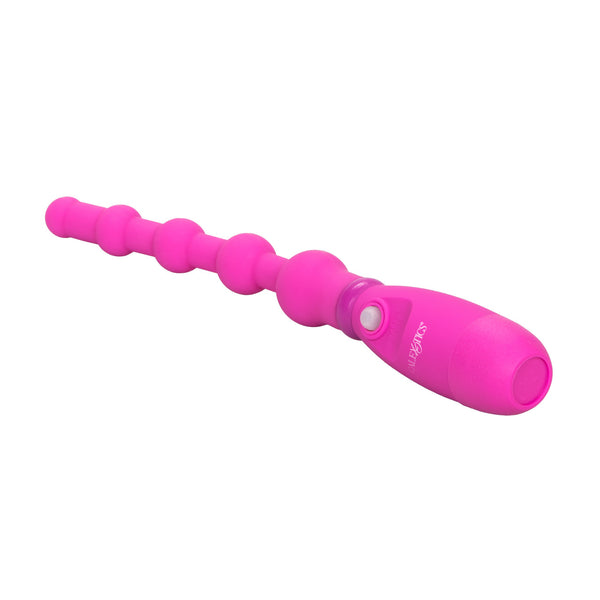 CalExotics Booty Call Booty Flexer Vibrating Silicone Flexible Beaded Probe - Pink - Extreme Toyz Singapore - https://extremetoyz.com.sg - Sex Toys and Lingerie Online Store - Bondage Gear / Vibrators / Electrosex Toys / Wireless Remote Control Vibes / Sexy Lingerie and Role Play / BDSM / Dungeon Furnitures / Dildos and Strap Ons &nbsp;/ Anal and Prostate Massagers / Anal Douche and Cleaning Aide / Delay Sprays and Gels / Lubricants and more...