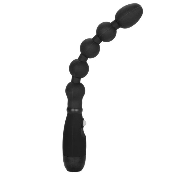 CalExotics Booty Call Booty Bender Vibrating Silicone Flexible Beaded Anal Probe - Black - Extreme Toyz Singapore - https://extremetoyz.com.sg - Sex Toys and Lingerie Online Store - Bondage Gear / Vibrators / Electrosex Toys / Wireless Remote Control Vibes / Sexy Lingerie and Role Play / BDSM / Dungeon Furnitures / Dildos and Strap Ons &nbsp;/ Anal and Prostate Massagers / Anal Douche and Cleaning Aide / Delay Sprays and Gels / Lubricants and more...