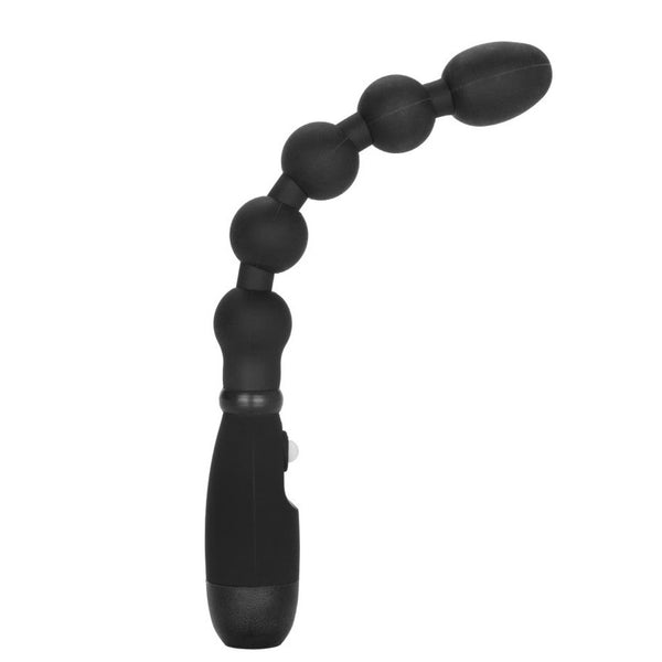 CalExotics Booty Call Booty Bender Vibrating Silicone Flexible Beaded Anal Probe - Black - Extreme Toyz Singapore - https://extremetoyz.com.sg - Sex Toys and Lingerie Online Store - Bondage Gear / Vibrators / Electrosex Toys / Wireless Remote Control Vibes / Sexy Lingerie and Role Play / BDSM / Dungeon Furnitures / Dildos and Strap Ons &nbsp;/ Anal and Prostate Massagers / Anal Douche and Cleaning Aide / Delay Sprays and Gels / Lubricants and more...