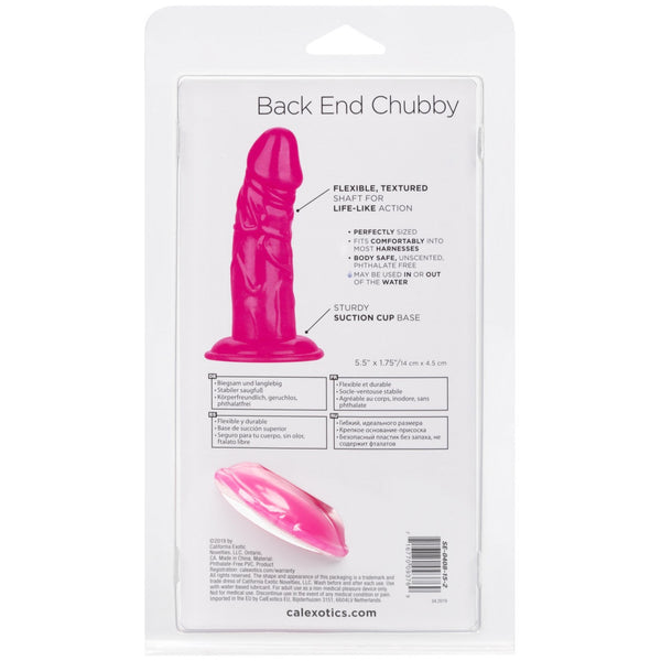 CalExotics Anal Collection Back End Chubby - Pink - Extreme Toyz Singapore - https://extremetoyz.com.sg - Sex Toys and Lingerie Online Store - Bondage Gear / Vibrators / Electrosex Toys / Wireless Remote Control Vibes / Sexy Lingerie and Role Play / BDSM / Dungeon Furnitures / Dildos and Strap Ons &nbsp;/ Anal and Prostate Massagers / Anal Douche and Cleaning Aide / Delay Sprays and Gels / Lubricants and more...