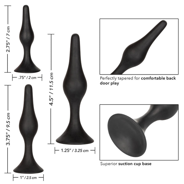 CalExotics Anal Collection Silicone Anal Starter Kit - Extreme Toyz Singapore - https://extremetoyz.com.sg - Sex Toys and Lingerie Online Store - Bondage Gear / Vibrators / Electrosex Toys / Wireless Remote Control Vibes / Sexy Lingerie and Role Play / BDSM / Dungeon Furnitures / Dildos and Strap Ons &nbsp;/ Anal and Prostate Massagers / Anal Douche and Cleaning Aide / Delay Sprays and Gels / Lubricants and more...