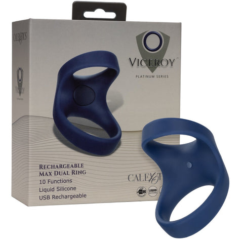 CalExotics Viceroy Rechargeable Max Dual Ring - Extreme Toyz Singapore - https://extremetoyz.com.sg - Sex Toys and Lingerie Online Store - Bondage Gear / Vibrators / Electrosex Toys / Wireless Remote Control Vibes / Sexy Lingerie and Role Play / BDSM / Dungeon Furnitures / Dildos and Strap Ons &nbsp;/ Anal and Prostate Massagers / Anal Douche and Cleaning Aide / Delay Sprays and Gels / Lubricants and more...