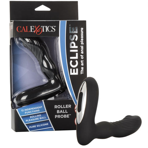 CalExotics Eclipse Roller Ball Probe Rechargeable Silicone Prostate Vibrator - Extreme Toyz Singapore - https://extremetoyz.com.sg - Sex Toys and Lingerie Online Store - Bondage Gear / Vibrators / Electrosex Toys / Wireless Remote Control Vibes / Sexy Lingerie and Role Play / BDSM / Dungeon Furnitures / Dildos and Strap Ons &nbsp;/ Anal and Prostate Massagers / Anal Douche and Cleaning Aide / Delay Sprays and Gels / Lubricants and more...