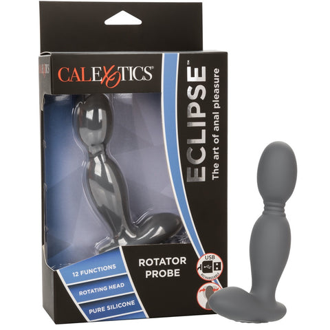 CalExotics Eclipse Rotator Probe Rechargeable Silicone Anal Vibrator - Extreme Toyz Singapore - https://extremetoyz.com.sg - Sex Toys and Lingerie Online Store - Bondage Gear / Vibrators / Electrosex Toys / Wireless Remote Control Vibes / Sexy Lingerie and Role Play / BDSM / Dungeon Furnitures / Dildos and Strap Ons &nbsp;/ Anal and Prostate Massagers / Anal Douche and Cleaning Aide / Delay Sprays and Gels / Lubricants and more...