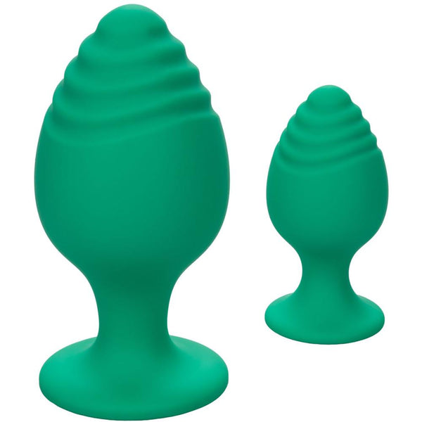 CalExotics Cheeky Probe Anal Plug Set - Green - Extreme Toyz Singapore - https://extremetoyz.com.sg - Sex Toys and Lingerie Online Store - Bondage Gear / Vibrators / Electrosex Toys / Wireless Remote Control Vibes / Sexy Lingerie and Role Play / BDSM / Dungeon Furnitures / Dildos and Strap Ons &nbsp;/ Anal and Prostate Massagers / Anal Douche and Cleaning Aide / Delay Sprays and Gels / Lubricants and more...