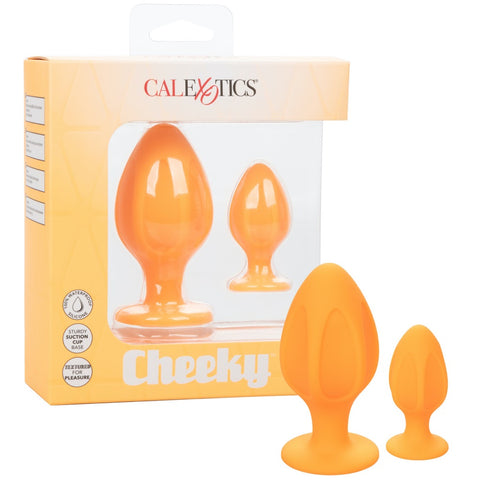 CalExotics Cheeky Probe Anal Plug Set - Orange - Extreme Toyz Singapore - https://extremetoyz.com.sg - Sex Toys and Lingerie Online Store - Bondage Gear / Vibrators / Electrosex Toys / Wireless Remote Control Vibes / Sexy Lingerie and Role Play / BDSM / Dungeon Furnitures / Dildos and Strap Ons &nbsp;/ Anal and Prostate Massagers / Anal Douche and Cleaning Aide / Delay Sprays and Gels / Lubricants and more...
