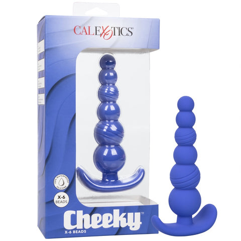 CalExotics Cheeky X-6 Beads - Blue - Extreme Toyz Singapore - https://extremetoyz.com.sg - Sex Toys and Lingerie Online Store - Bondage Gear / Vibrators / Electrosex Toys / Wireless Remote Control Vibes / Sexy Lingerie and Role Play / BDSM / Dungeon Furnitures / Dildos and Strap Ons &nbsp;/ Anal and Prostate Massagers / Anal Douche and Cleaning Aide / Delay Sprays and Gels / Lubricants and more...