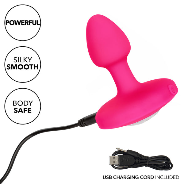 CalExotics Cheeky Gems Small Rechargeable Vibrating Probe - Pink - Extreme Toyz Singapore - https://extremetoyz.com.sg - Sex Toys and Lingerie Online Store - Bondage Gear / Vibrators / Electrosex Toys / Wireless Remote Control Vibes / Sexy Lingerie and Role Play / BDSM / Dungeon Furnitures / Dildos and Strap Ons &nbsp;/ Anal and Prostate Massagers / Anal Douche and Cleaning Aide / Delay Sprays and Gels / Lubricants and more...