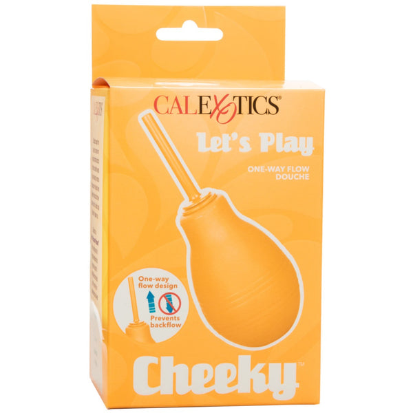 CalExotics Cheeky One-Way Flow Douche - Orange - Extreme Toyz Singapore - https://extremetoyz.com.sg - Sex Toys and Lingerie Online Store - Bondage Gear / Vibrators / Electrosex Toys / Wireless Remote Control Vibes / Sexy Lingerie and Role Play / BDSM / Dungeon Furnitures / Dildos and Strap Ons &nbsp;/ Anal and Prostate Massagers / Anal Douche and Cleaning Aide / Delay Sprays and Gels / Lubricants and more...