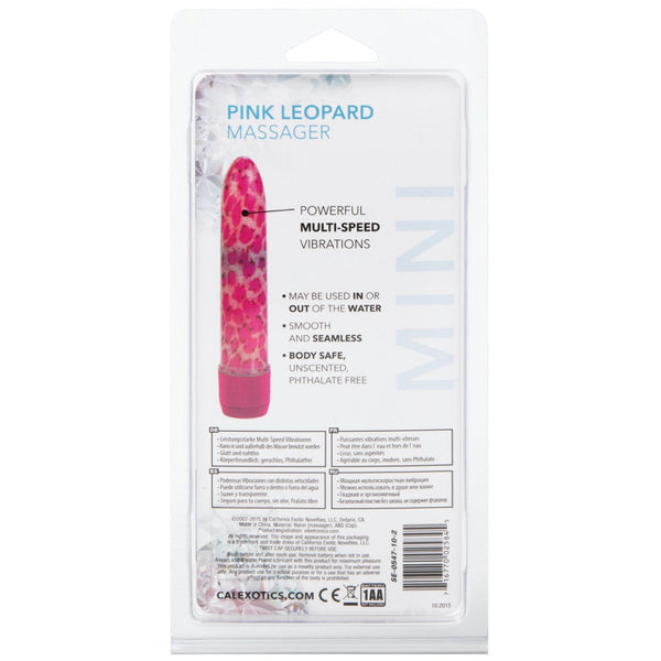 Hard Vibes Mini Leopard Massager Mini Vibrator - Pink