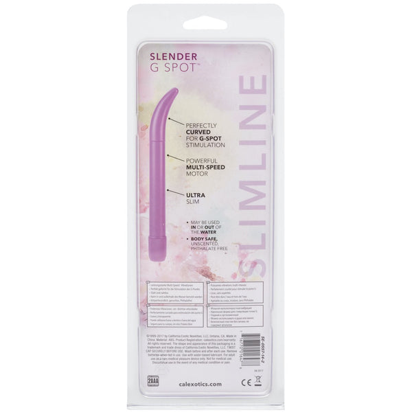 Hard Vibes Slimline Slender G-Spot Vibrator - Purple