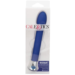 CalExotics Risque 10-Function Tulip Vibrator - Blue - Extreme Toyz Singapore - https://extremetoyz.com.sg - Sex Toys and Lingerie Online Store - Bondage Gear / Vibrators / Electrosex Toys / Wireless Remote Control Vibes / Sexy Lingerie and Role Play / BDSM / Dungeon Furnitures / Dildos and Strap Ons &nbsp;/ Anal and Prostate Massagers / Anal Douche and Cleaning Aide / Delay Sprays and Gels / Lubricants and more...