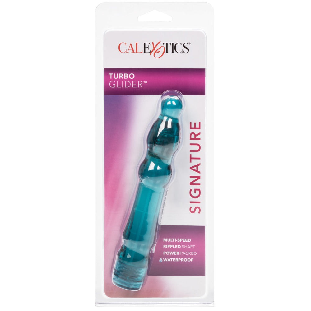 Hard Vibes Signature Turbo Glider Vibrator - Blue