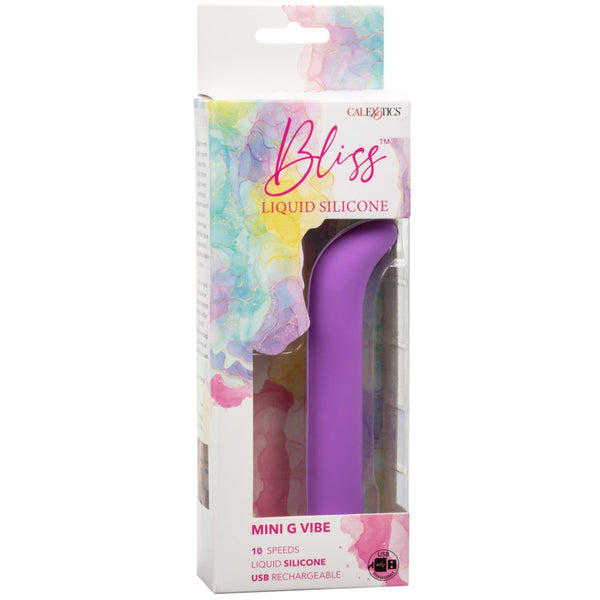 CalExotics Bliss Liquid Silicone Mini G Rechargeable Vibe - Extreme Toyz Singapore - https://extremetoyz.com.sg - Sex Toys and Lingerie Online Store - Bondage Gear / Vibrators / Electrosex Toys / Wireless Remote Control Vibes / Sexy Lingerie and Role Play / BDSM / Dungeon Furnitures / Dildos and Strap Ons &nbsp;/ Anal and Prostate Massagers / Anal Douche and Cleaning Aide / Delay Sprays and Gels / Lubricants and more...