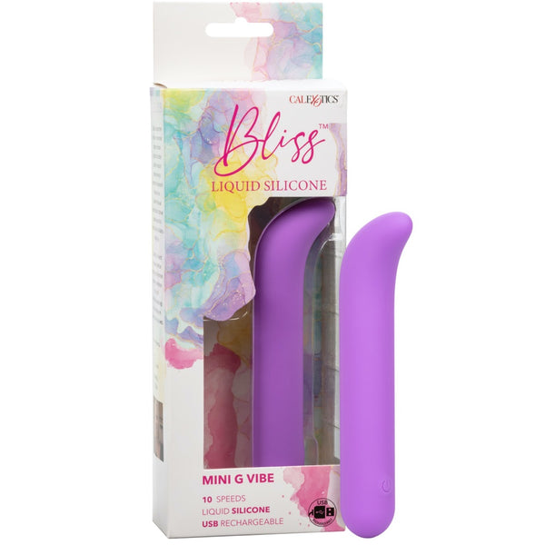 CalExotics Bliss Liquid Silicone Mini G Rechargeable Vibe - Extreme Toyz Singapore - https://extremetoyz.com.sg - Sex Toys and Lingerie Online Store - Bondage Gear / Vibrators / Electrosex Toys / Wireless Remote Control Vibes / Sexy Lingerie and Role Play / BDSM / Dungeon Furnitures / Dildos and Strap Ons &nbsp;/ Anal and Prostate Massagers / Anal Douche and Cleaning Aide / Delay Sprays and Gels / Lubricants and more...