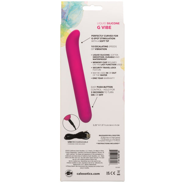 CalExotics Bliss Liquid Silicone G Rechargeable Vibe - Extreme Toyz Singapore - https://extremetoyz.com.sg - Sex Toys and Lingerie Online Store - Bondage Gear / Vibrators / Electrosex Toys / Wireless Remote Control Vibes / Sexy Lingerie and Role Play / BDSM / Dungeon Furnitures / Dildos and Strap Ons &nbsp;/ Anal and Prostate Massagers / Anal Douche and Cleaning Aide / Delay Sprays and Gels / Lubricants and more...