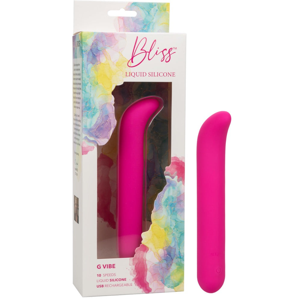 CalExotics Bliss Liquid Silicone G Rechargeable Vibe - Extreme Toyz Singapore - https://extremetoyz.com.sg - Sex Toys and Lingerie Online Store - Bondage Gear / Vibrators / Electrosex Toys / Wireless Remote Control Vibes / Sexy Lingerie and Role Play / BDSM / Dungeon Furnitures / Dildos and Strap Ons &nbsp;/ Anal and Prostate Massagers / Anal Douche and Cleaning Aide / Delay Sprays and Gels / Lubricants and more...