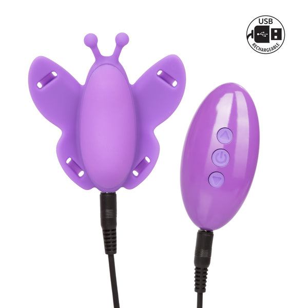 CalExotics Venus Butterfly Rechargeable Silicone Remote Venus Butterfly Vibe - Extreme Toyz Singapore - https://extremetoyz.com.sg - Sex Toys and Lingerie Online Store - Bondage Gear / Vibrators / Electrosex Toys / Wireless Remote Control Vibes / Sexy Lingerie and Role Play / BDSM / Dungeon Furnitures / Dildos and Strap Ons &nbsp;/ Anal and Prostate Massagers / Anal Douche and Cleaning Aide / Delay Sprays and Gels / Lubricants and more...