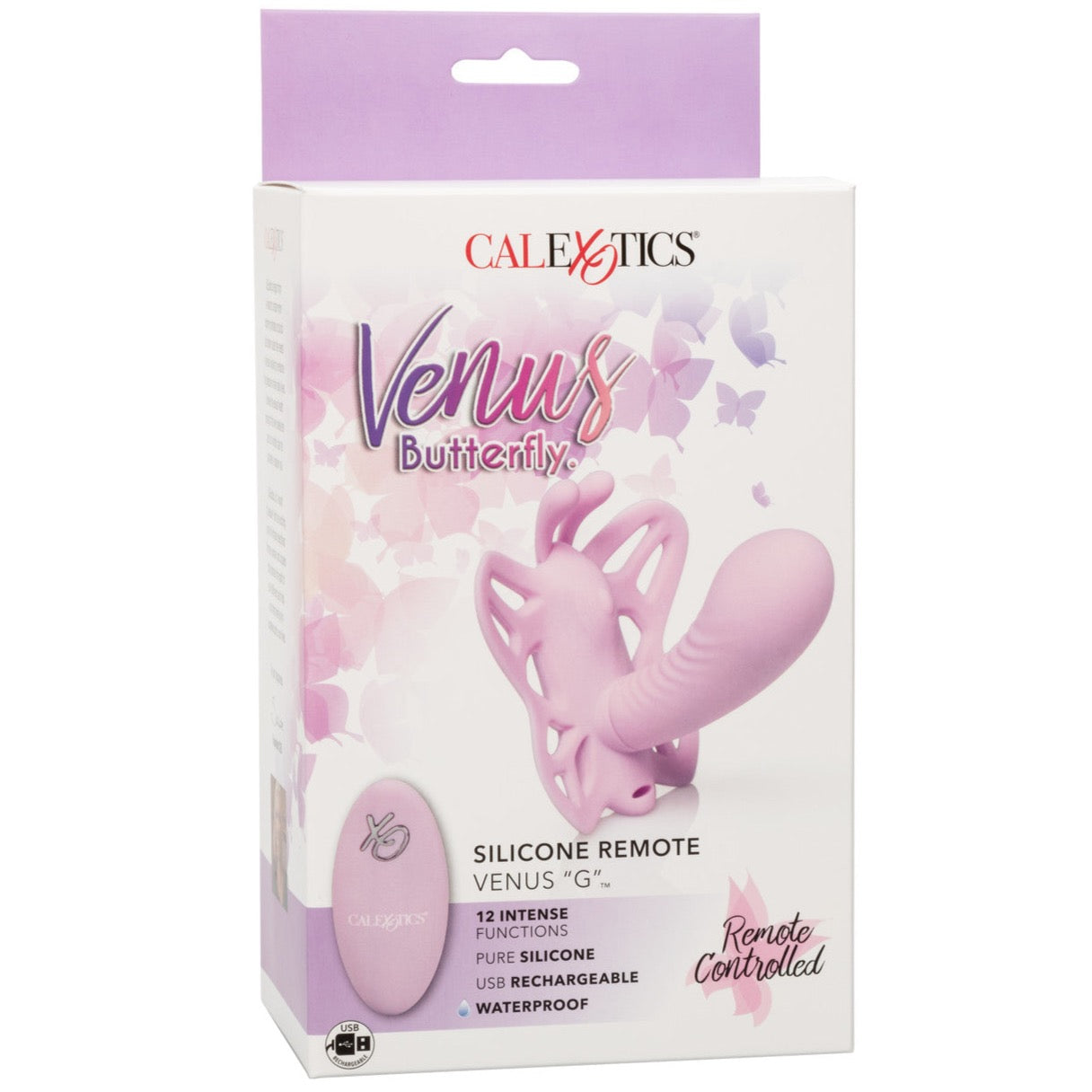 CalExotics Venus Butterfly Rechargeable Silicone Remote Venus "G" Vibe - Extreme Toyz Singapore - https://extremetoyz.com.sg - Sex Toys and Lingerie Online Store - Bondage Gear / Vibrators / Electrosex Toys / Wireless Remote Control Vibes / Sexy Lingerie and Role Play / BDSM / Dungeon Furnitures / Dildos and Strap Ons &nbsp;/ Anal and Prostate Massagers / Anal Douche and Cleaning Aide / Delay Sprays and Gels / Lubricants and more...