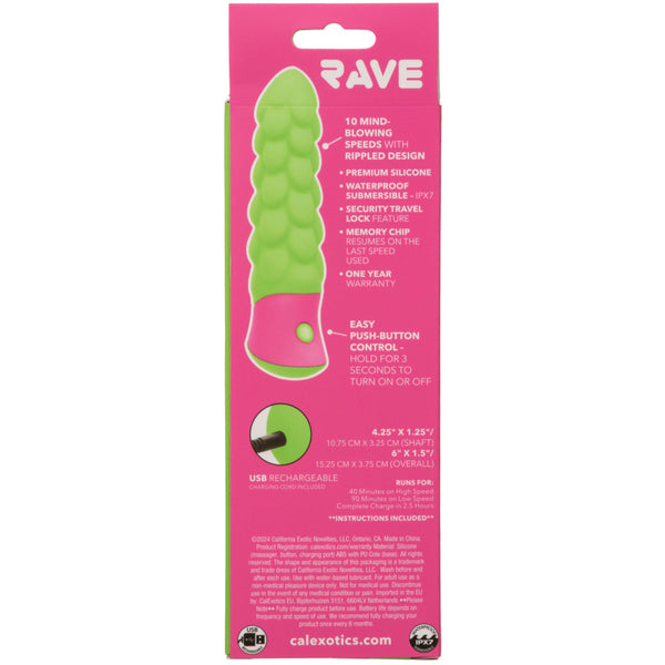 Rave Ripple Rechargeable Silicone Vibrator